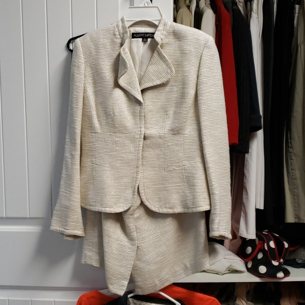 Blazer with matching skirt